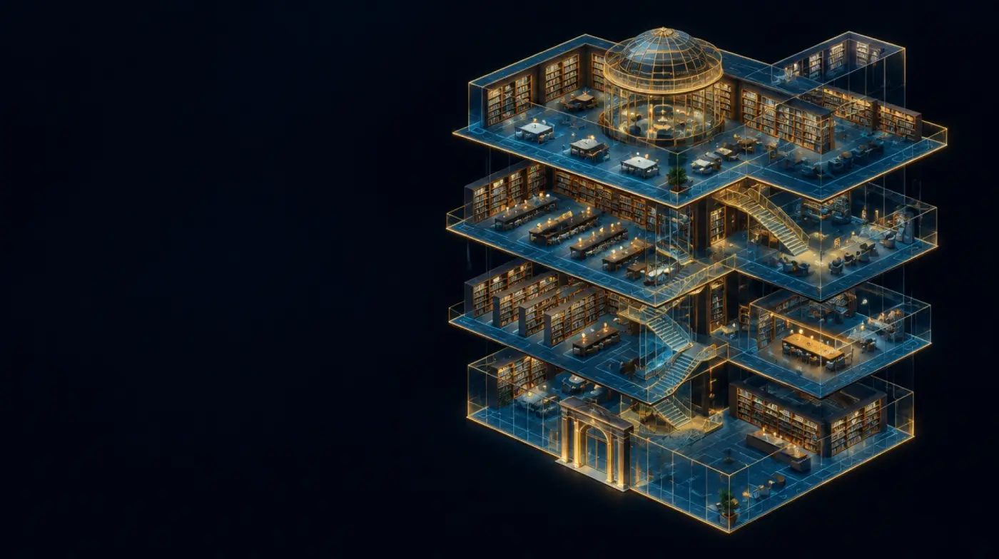 Vista de maqueta 3D de un recorrido Matterport